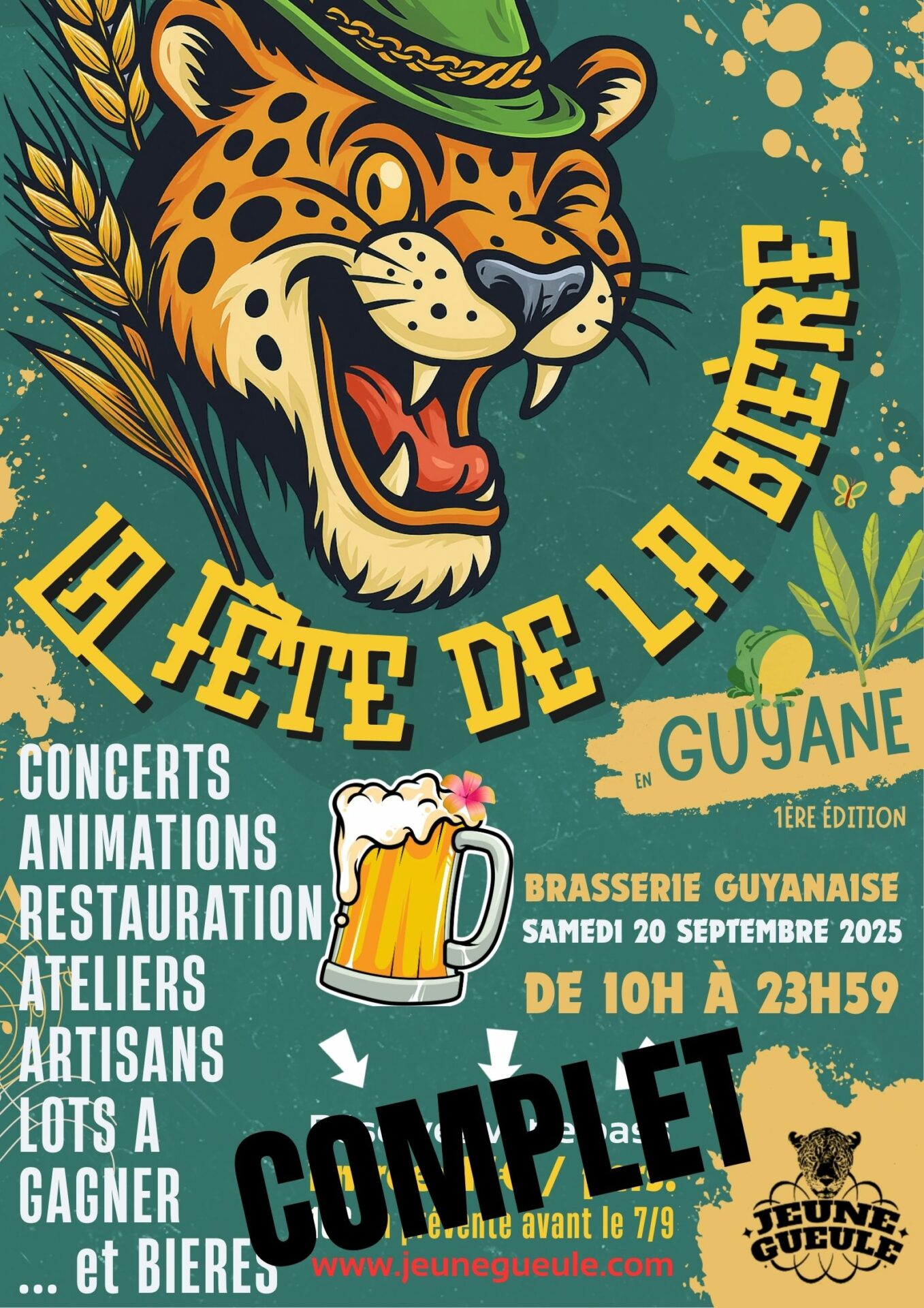Fête de la bière en Guyane – Samedi 20 septembre 2025