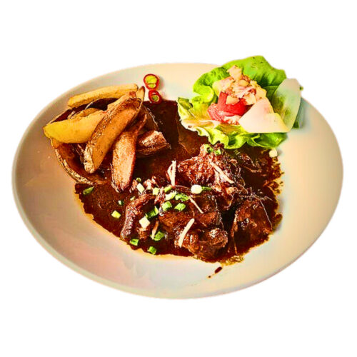 Un repas gastronomique : Carbonade de zébu à la Blaka le samedi 11 avril au Débrief'