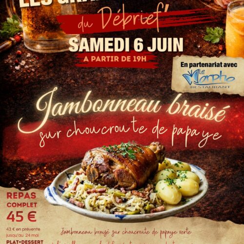 Repas le samedi 6 juin avril au Débrief'