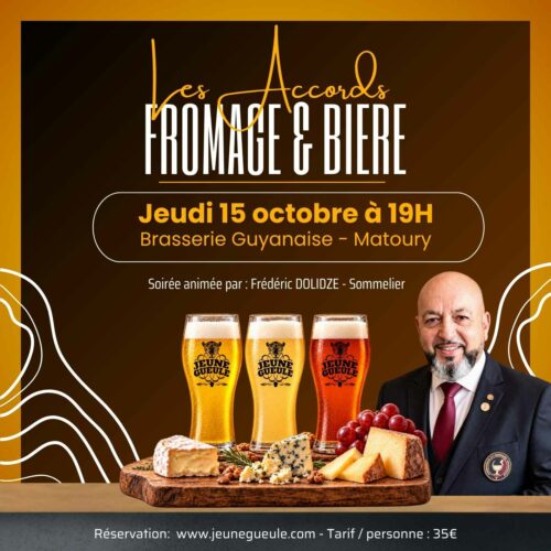 Soirée dégustation bières et fromages - jeudi 15 octobre au Débrief' (Brasserie Guyanaise - Matoury) – Image 1